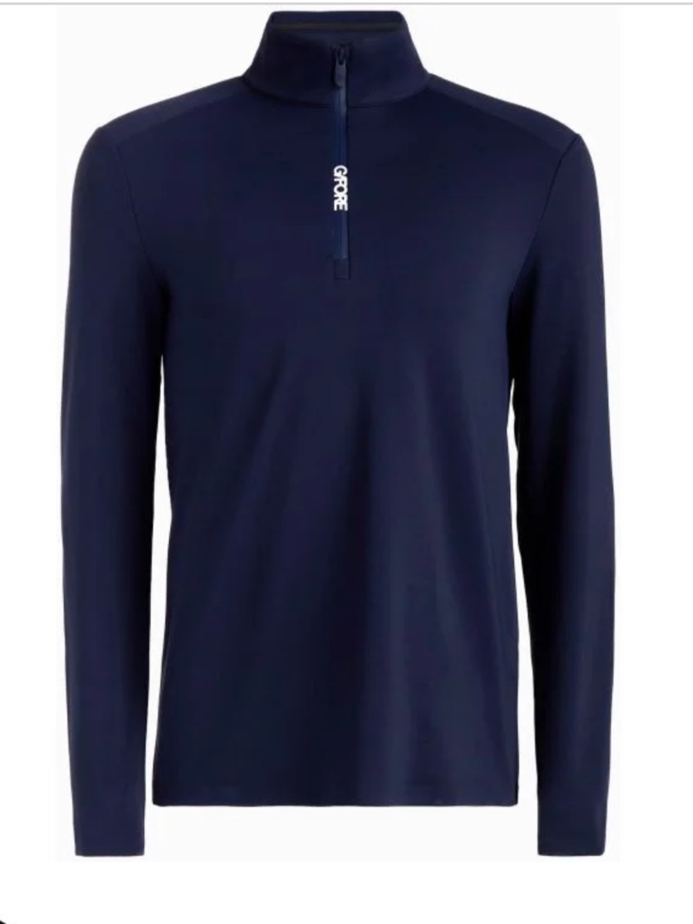 G/FORE Brushed Back Tech Quarter Zip Golf Pullover Top Size S Navy Blue